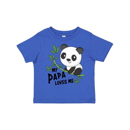 

Inktastic My Papa Loves Me- Cute Panda Gift Toddler Boy or Toddler Girl T-Shirt