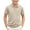 Khaki, variant on TFEOQRY Boys Collared Shirt with Chest Pocket Solid Color Short Sleeve Preppy Back to School Uniform Pique Shirt