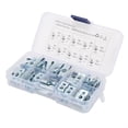 thumbnail image 4 of ZheElen Metal Lightweight And Compact U-shaped Clip Nut For Easy Installation In Automotive Parts Blue And White Zinc Nut M6-50PCS 1Set, 4 of 6