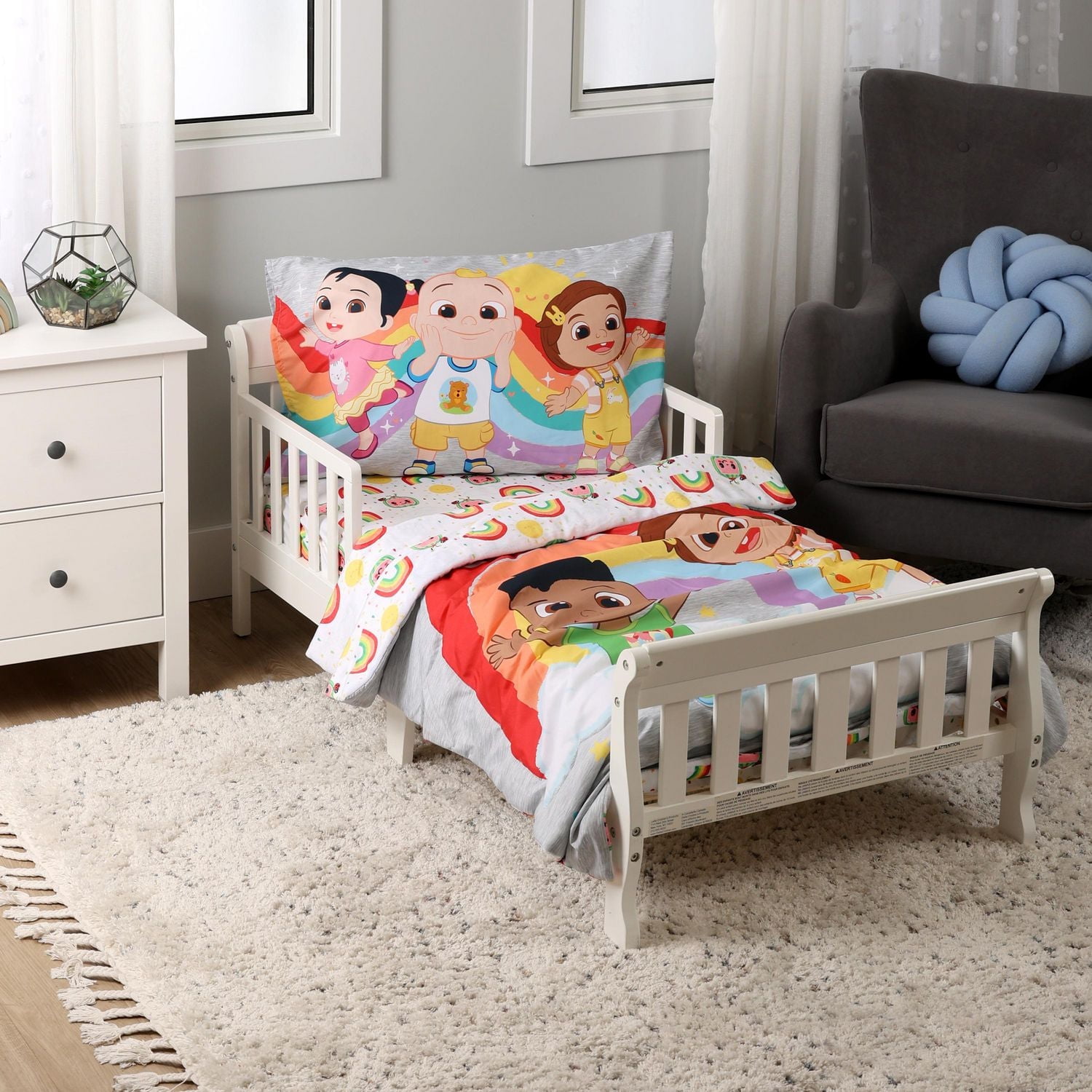 Cocomelon 3-Piece Toddler Bedding Set