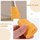 thumbnail image 4 of TEHAUX 6Ud Protectores De Goma Para Bastones De Caminata Con Antideslizante Amarillo, 4 of 8