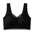 thumbnail image 2 of FITORON High Impact Sports Bra for Women Plus Size L-3XL, Wirefree Maximum Support Workout Bra, Seamless Racerback for Running Gym Yoga Large Bust, Black,Size L, 2 of 7