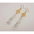 thumbnail image 6 of Handmade Clear Quartz Natural Drop Earrings , Crystal Earrings, 6 of 9