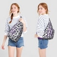 thumbnail image 3 of Polka-Leopard Hybrid Sling - Motif Unique Fusion Sac à Dos Bandoulière (Déclaration Mode Moderne, Sangle Convertible), 3 of 4