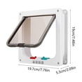thumbnail image 3 of Cevemin Two-Way Pet Door for Cats and Small Dogs - Plastic Dual Opening Door for Indoor Outdoor Use on Glass Doors, Screen Doors, and More, 3 of 6