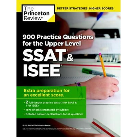 Pre-Owned 900 Practice Questions For The Ssat & Isee (Paperback 9780804124867) by The Princeton Review