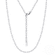 thumbnail image 1 of Collar de plata de ley s925 con cadena de oro de 14 quilates ajustable, 1 of 4
