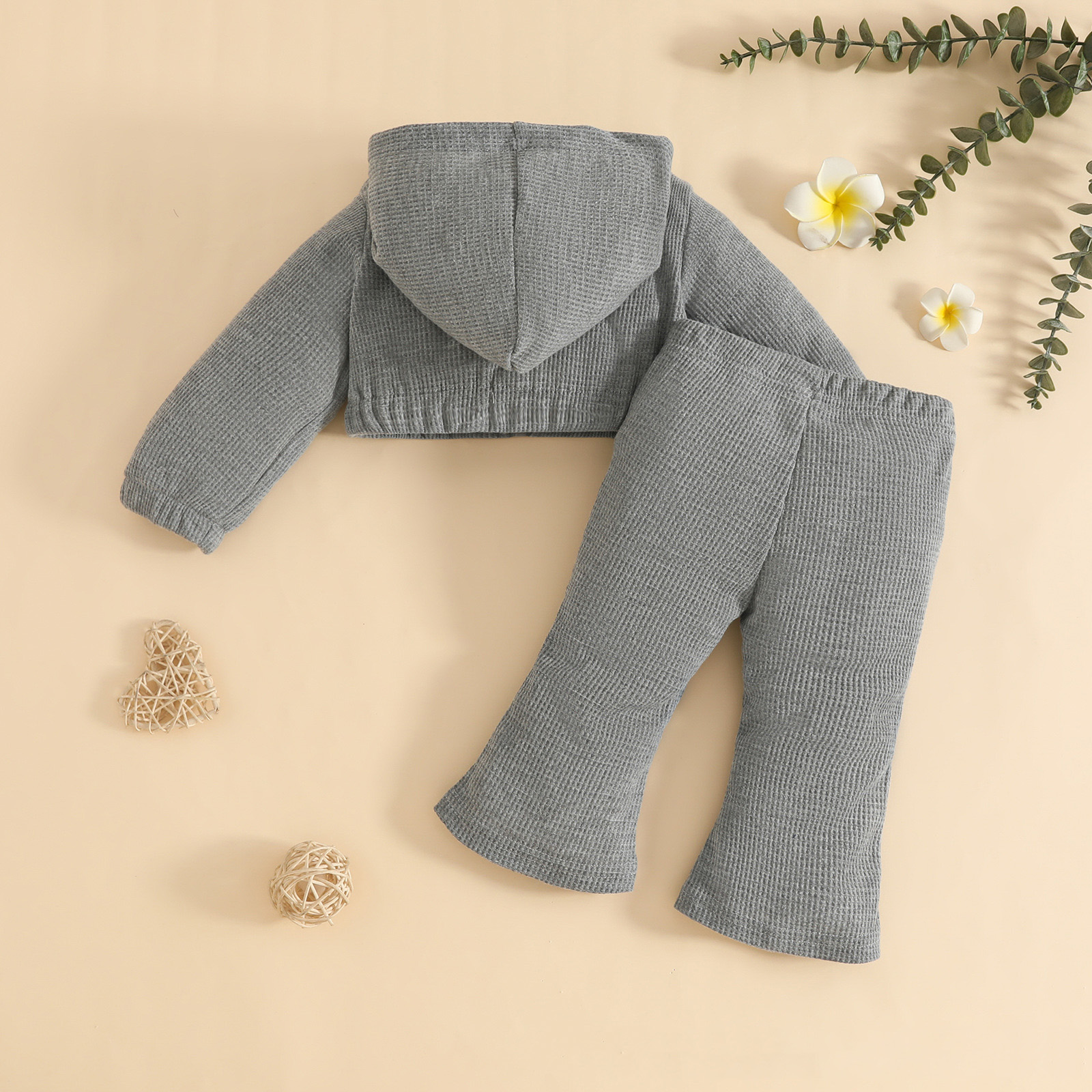 Zshosam Toddler Girls Clothes Sets Little Girls Pullover Hoodie and Leggings Outfit Set Infant to Big Kid Size 18 24 Months,(Dark Gray 18-24 Months)