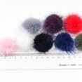 thumbnail image 3 of 16 piezas das hechas a mano de 40 mm de piel sintética pompones manualidades para niñas y niños banda para el cabello pinzas para el cabello acc Baoblaze Piel de imitación Pom Pom, 3 of 8