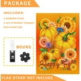 thumbnail image 2 of Happy Fall Pumpkin Garden Flag 12.5x18 Inch small Double Sided House flag Autumn Burlup Rustic Yard Outdoor Decor, 2 of 5