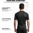 thumbnail image 7 of Exxact Sports Men’s BJJ Rash Guard Short Sleeve, IBJJF Ranked No Gi Jiu Jitsu Compression Shirt for MMA Grappling & Training - (Black, A2XL), 7 of 7
