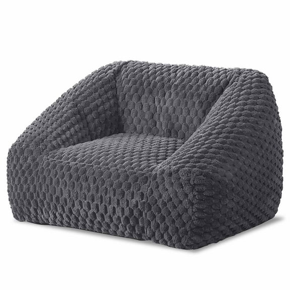 Comfy Bean Bag Chair for Adults with Filling,Giant Beanbag Chairs Memory Foam Bean Bag Chairs with Armrests,Beanbag Chair Lazy Floor Sofa for Bedroom Livingroom