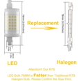thumbnail image 2 of 2-pack 78mm R7S LED-lampa, 10W dimbar J78, 100W T3 halogenersättning, varmvit 3000K, 2 of 5