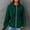 Green, variant on ALLLIST Long Sleeve Hoodies Women Zip up Waffle Knit Sweatshirts Brown Comfortable Loose Plain Coat Ladies Hoodies
