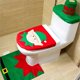 thumbnail image 5 of Juego de 3 uds. De funda navideña para asiento de inodoro, juego de alfombrillas para baño, tapa para inodoro, decoración navideña, 5 of 5