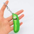 thumbnail image 4 of Porte-clés de Cornichon, Pièces de Dessin Animé Cadeau Créatif Concombre Mariné, 4 of 5