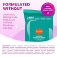 thumbnail image 4 of Acidified Deodorant Wipes - 24 Hour Odor Control - Aluminum Free, Baking Soda Free, Skin Loving - 15 Count (Pack of 3) (Cool Cucumber), 4 of 4