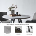 thumbnail image 2 of Round Dining Table Set, Mid Century Modern Round Dining Table 35 INCH, Leisure Coffee Table, Saving Space, 2 of 5