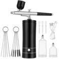 thumbnail image 1 of Cordless Airbrush Kit with Compressor, Portable Nail & Paint Spray Gun Set for Professional and Home Use, 1 of 2