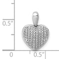 thumbnail image 3 of Finest Gold 14K White Gold 0.25 CTW Diamond Heart Pendant, 3 of 4