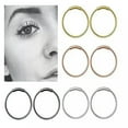 thumbnail image 6 of K-KED Fashion Hinged Segment Nose Ring Clicker Septum Lip Ear Earring Cartilage Hoop-gold 6mm, 6 of 7