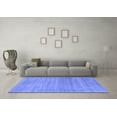 thumbnail image 3 of Ahgly Company Machine Washable Indoor Rectangle Abstract Blue Contemporary Area Rugs, 2' x 4', 3 of 4