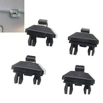 4 Pack Interior Sun Visor Hook Clip Interior Sun Visor Hook Clip Bracket Compatible with A1 A3 A4 A5 Q3 Q5#8E0 857 562, 8U0 857 562A (Black)