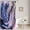 Liquide Psychédélique 1 Violet, variante sur Rideau de Douche en Marbre Violet Lavande Ombré Art Abstrait Aquarelle Encre Mignon Texture Unique Moderne Luxe Élégant Dégradé Or Jaune Tissu Décoration de Salle de Bain pour la Maison avec Crochets (36"x70)
