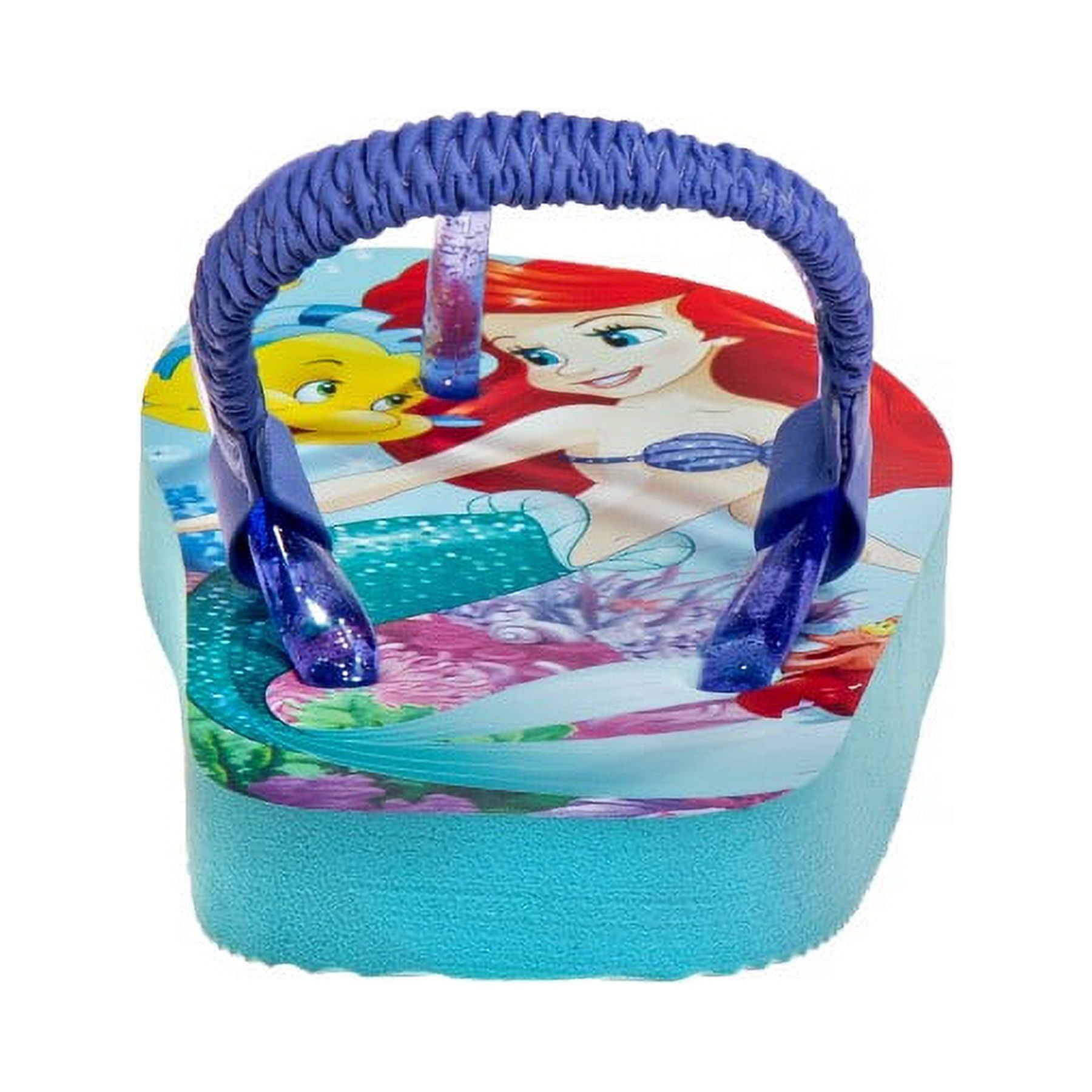 Disney Moana Girls Toddler Flip Flops with back strap - Lilac Multi, 7-8