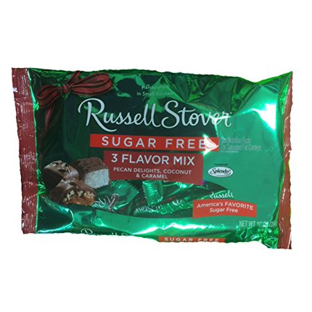 Russell Stover Easter - Russell Stover Sugar-Free Pecan Delights, Coconut, & Caramel Variety Candy Pack, 10 Oz.