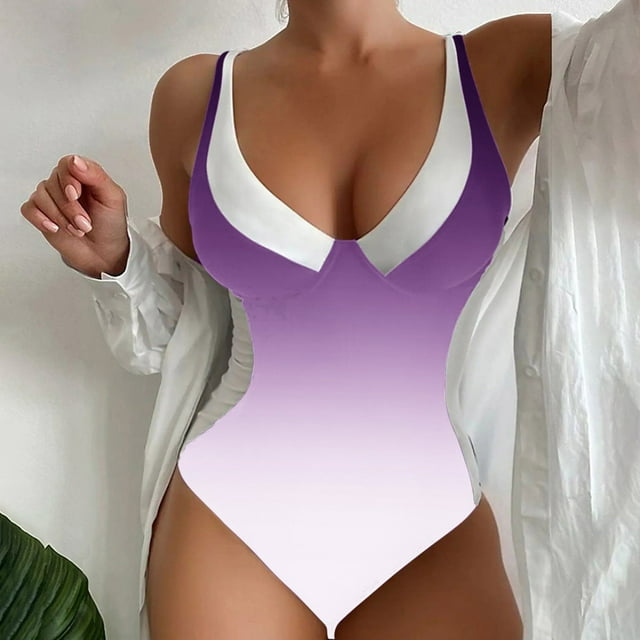 Trajes de baño para mujer, trajes de baño para mujer y traje de baño de playa de moda con estampado, traje de baño de verano para mujer
