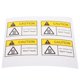 thumbnail image 1 of Hot Surface Warning Label for Caution High Temperature 4Pcs Safety Stickers, 1 of 4