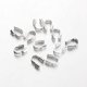 thumbnail image 2 of 200 protectores de alambre para estantes, chapados en latón, color plata, forma de U. Protector de rosca., 2 of 4