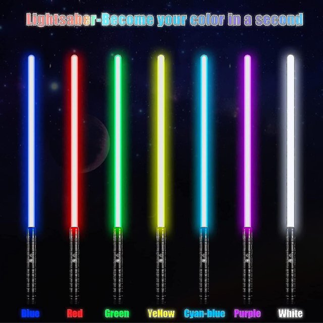 Light Sabre Laser Rgb 7 colores Luz electrónica cambiable Fx Sonido (hy)