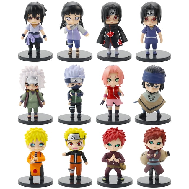 Muyoka 12 piezas Naruto Figura de acci贸n 12 estilos Naruto Shippuden Figura hecha a mano Juguete Uzumaki Naruto PVC Anime Figura de acci贸n Ninja Modelo Juguete Q Versi贸n Estatua Juguete coleccionable