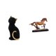 thumbnail image 1 of Estatua de gato y caballo de resina, figura decorativa, adorno coleccionable, escultura, obra de arte para entrada, estantería, sala de estar, dormito, 1 of 8
