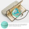 thumbnail image 3 of Creowell Dolphins Ocean Corals Travel Jewelry Box Organizer for Necklace Ring Earring Green, 3 of 5