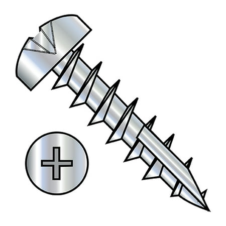 

7-12X5/8 Phillips Pan Deep Thread Wood Screw Type 17 Full Thread Zinc (Pack Qty 8 000) BC-0710DPP17