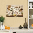 thumbnail image 2 of Vintage Farmhouse Kitchen Food Decor Wall Art Rustic Country Hummingbird Cotton Family Pictures Wall Decor Canvas Painting Prints Artwork Home Decorations Framed for Kitchen Dinning Room 16"x12", 2 of 6