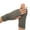 Grey, variant on Womens Fingerless Gloves Winter Warm Knit Crochet Thumbhole Arm Warmers