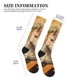thumbnail image 2 of Lsque Countryside Fruit White Horse Pattern Sport Compression Socks for Men & Women 15-20 mmHg Knee High Nurse Pregnant Running Medical and Travel Athletic, 2 of 6