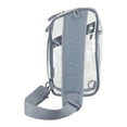 thumbnail image 5 of Eastsport Unisex Clear Stadium Approved Sling Gear Bag, Grey Trim, 5 of 8