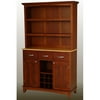 Home Styles Large Buffet with Open Hutch, Cherry with Natural Top