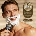 thumbnail image 4 of Noahstrong Men's Electric Razor with Trimmer – IPX7 Waterproof Foil Shaver for Wet & Dry Use, Dual-Blade Beard Trimmer with LED Display/Non-Slip Metal Handle/Travel Lock/Fast Charging, 4 of 8