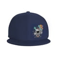 thumbnail image 2 of ZICANCN Cartoon Robot Balloon Baseball Caps, Trucker Hats for Men And Women, Adjustable Breathable Flat Caps, Navy Blue, 2 of 8