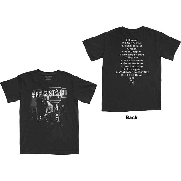 Halestorm Unisex T-Shirt The Wild Cover (Back Print)