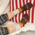 thumbnail image 3 of Women's Cute Fuzzy Cozy Super Warm Soft Animal Indoor Outdoor Cabin Crew Socks, 01 Horse, 3 Pairs, 3 of 5