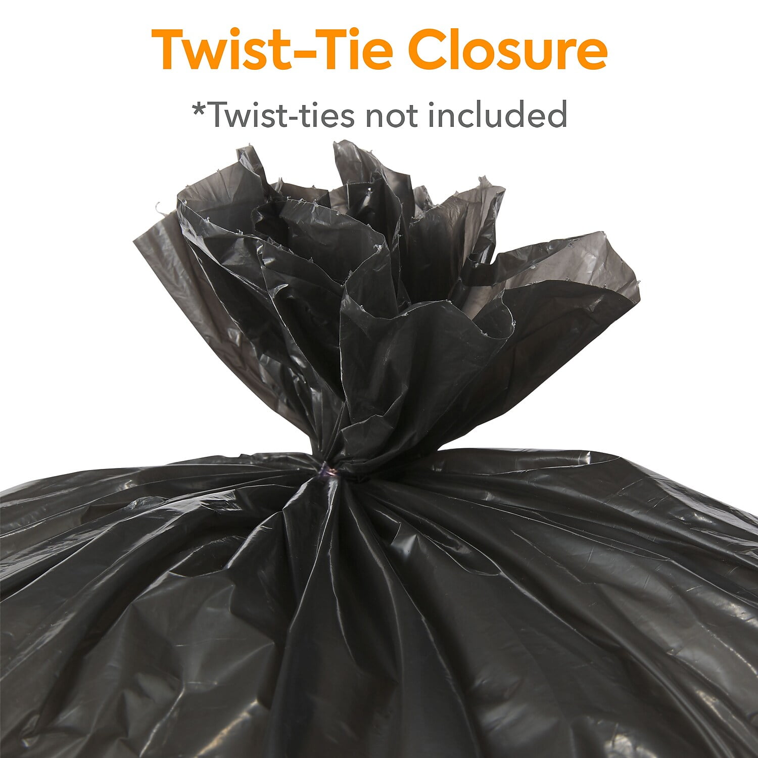 24 Bulk Xtratuff Twist Tie Trash Bag Box 26G 10CT Black - at 