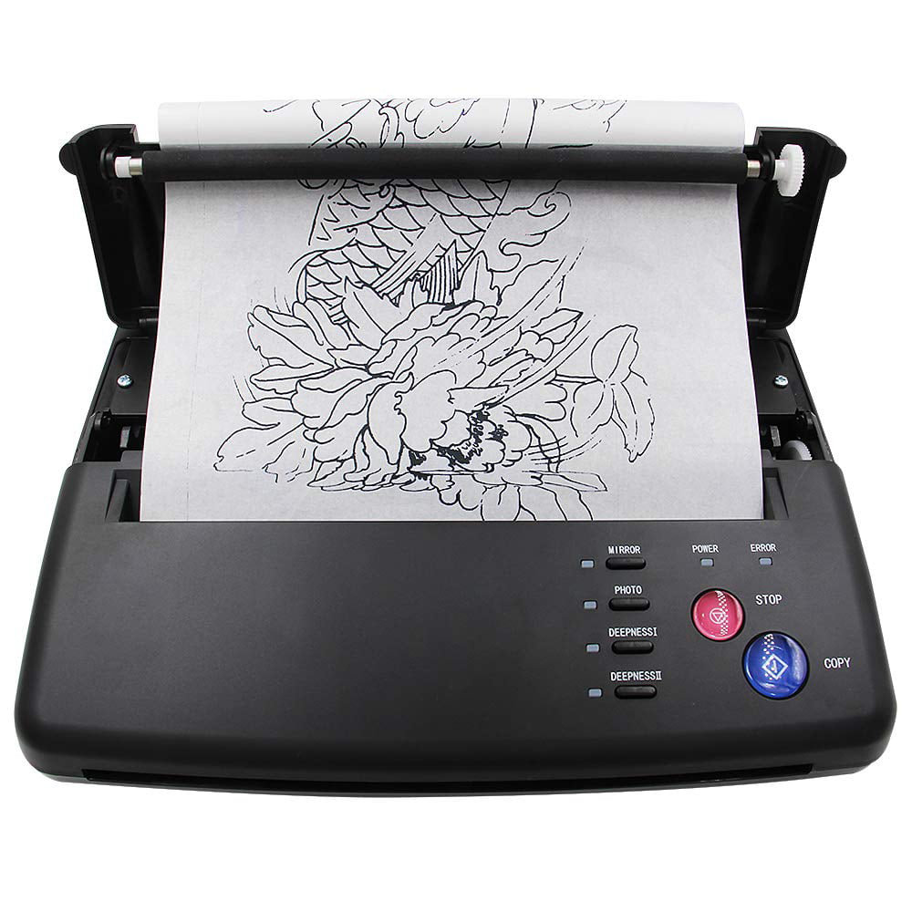 Tattoo Stencil Printer SIGALECT Tattoo Thermal Copier with 10 Free Transfer  Paper Tattoo Stencil Printer for Tattooing Tattoo Transfer Printer Tattoo  Stencil Machine(2021 Upgrated) (Black) 