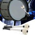 thumbnail image 3 of 2pcs Bass Drum Mallet Drum Stick With Wool Felt Head Percussion Accessory,Snare Drum Drum Hammer, 3 of 6
